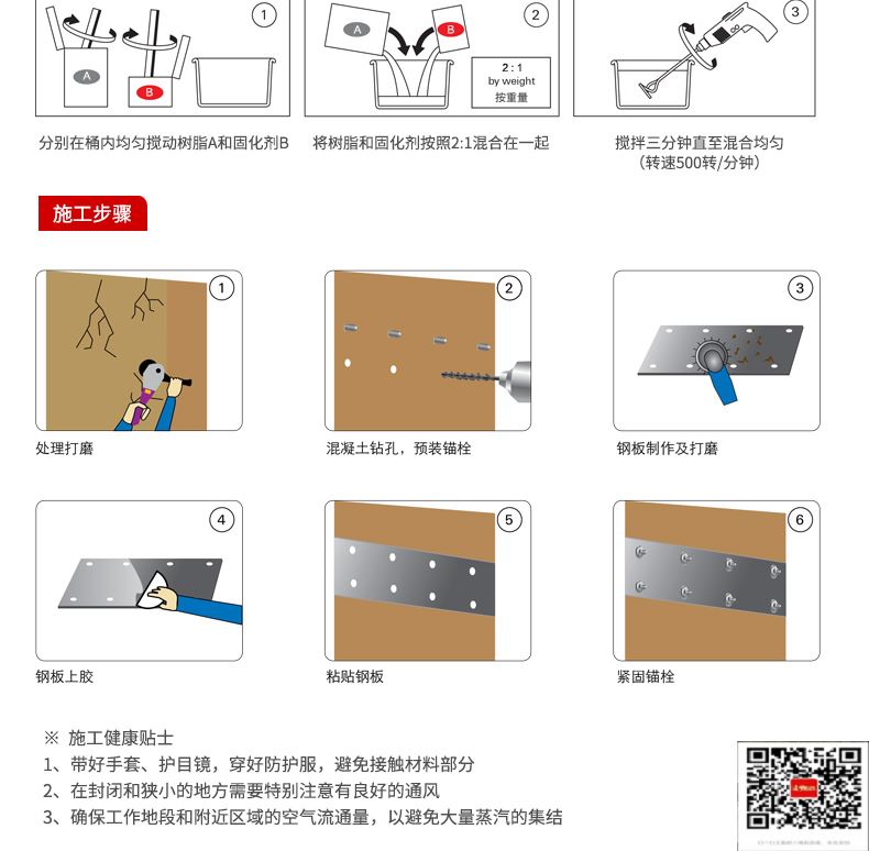 包钢安仁粘钢加固施工过程